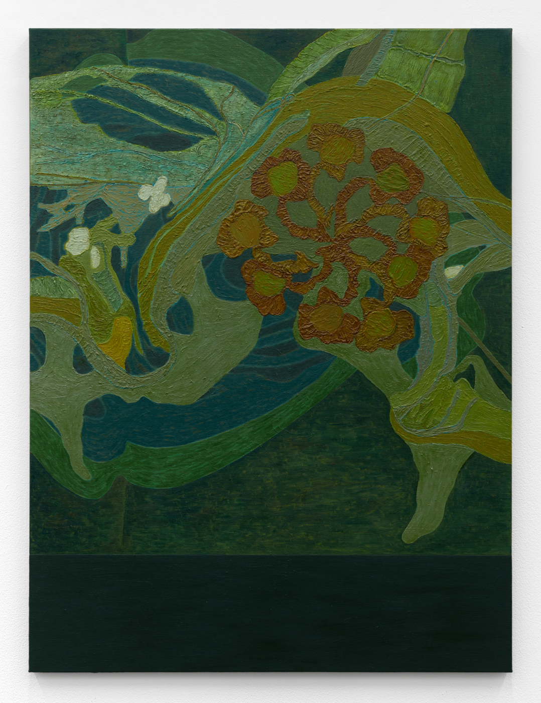 Exotic Transmission, 2024–26. Oil on linen, 39⅞ x 30 in. (101.28 x 76.20 cm)