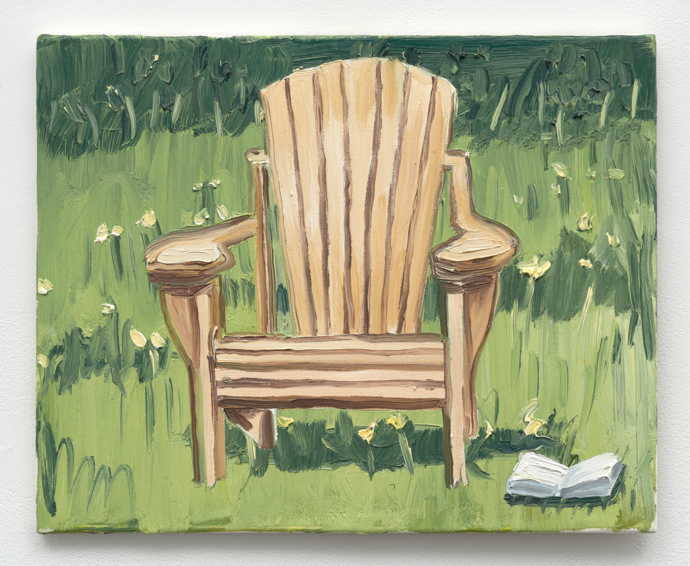 Richard Bosman, Adirondack Chair, 2003. Oil on canvas, 16⅛ x 20 in. (40.97 x 50.80 cm)