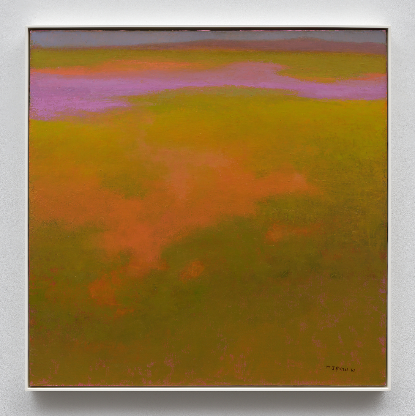 Richard Mayhew, Gila, 2014. Oil on canvas, 36 x 36⅛ in. (91.44 x 91.77 cm); 36⅞ x 36⅞ in. (93.66 x 93.66 cm) framed