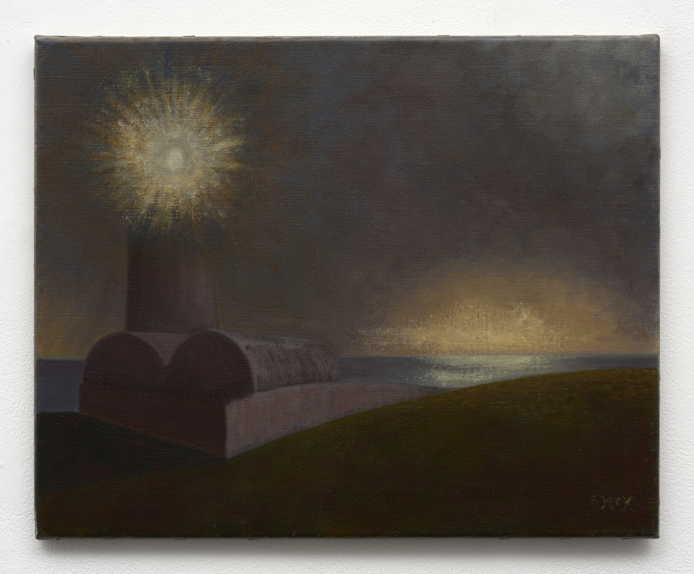 Stephen McKenna, Lighthouse in Mist, 1999. Oil on canvas, 16 x 20 in. (40.64 x 50.80 cm)