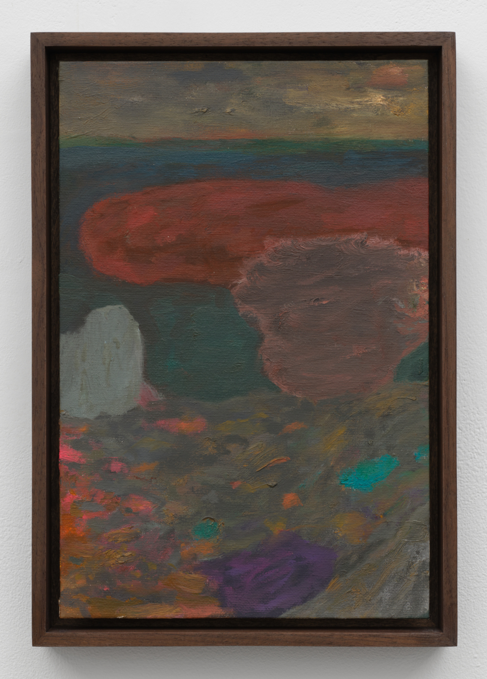 Shota Nakamura, untitled, 2023. Oil on board, 11⅞ x 7⅞ in. (30.18 x 19.99 cm); 13 x 9 in. (33.02 x 22.86 cm) framed