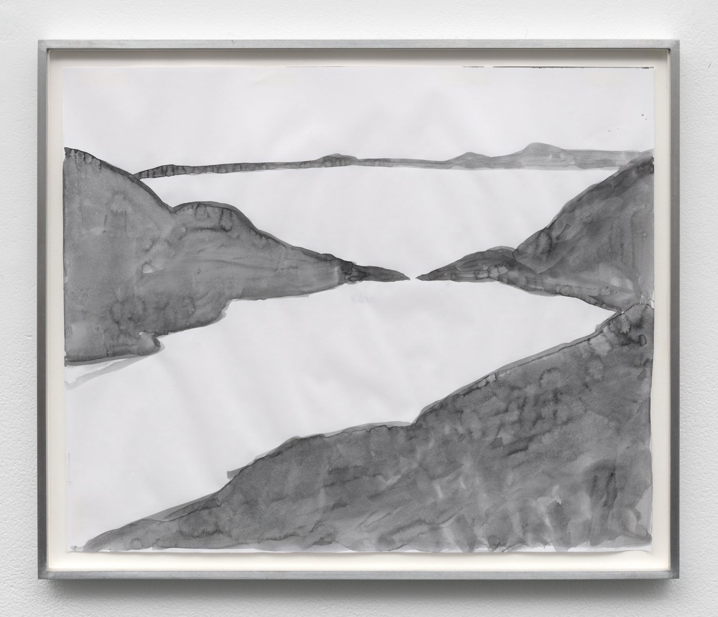 Silke Otto-Knapp, Land and Sea, 2019. Watercolor on paper, 13⅞ x 16⅞ in. (35.24 x 42.86 cm); 15½ x 18¼ in. (39.37 x 46.36 cm) framed