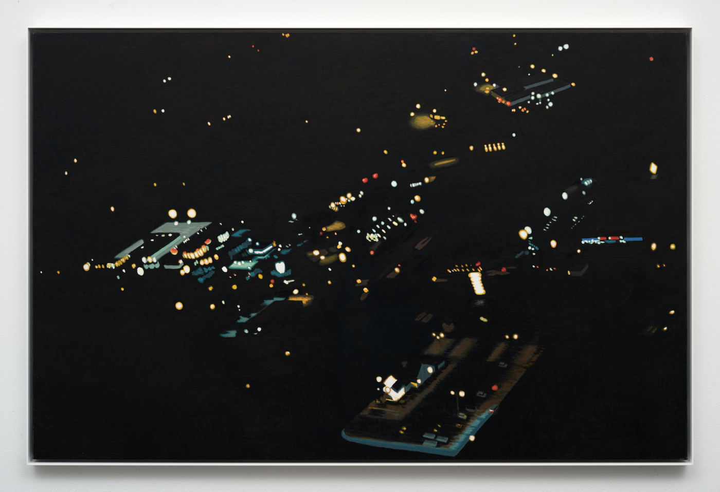 Route One, Maine, 2008. Oil on canvas, 43 1/4 x 66 1/8 in. (109.86 x 167.97 cm); 44 1/4 x 67 1/8 in. (112.39 x 170.50 cm) framed