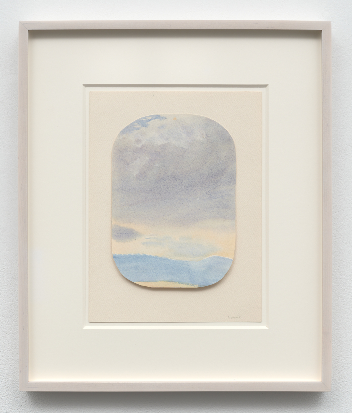 Untitled, 1974. Watercolor on paper, 12 1/8 x 9 in. (30.80 x 22.86 cm); 19¼ x 16¼ in. (48.90 x 41.27 cm) framed