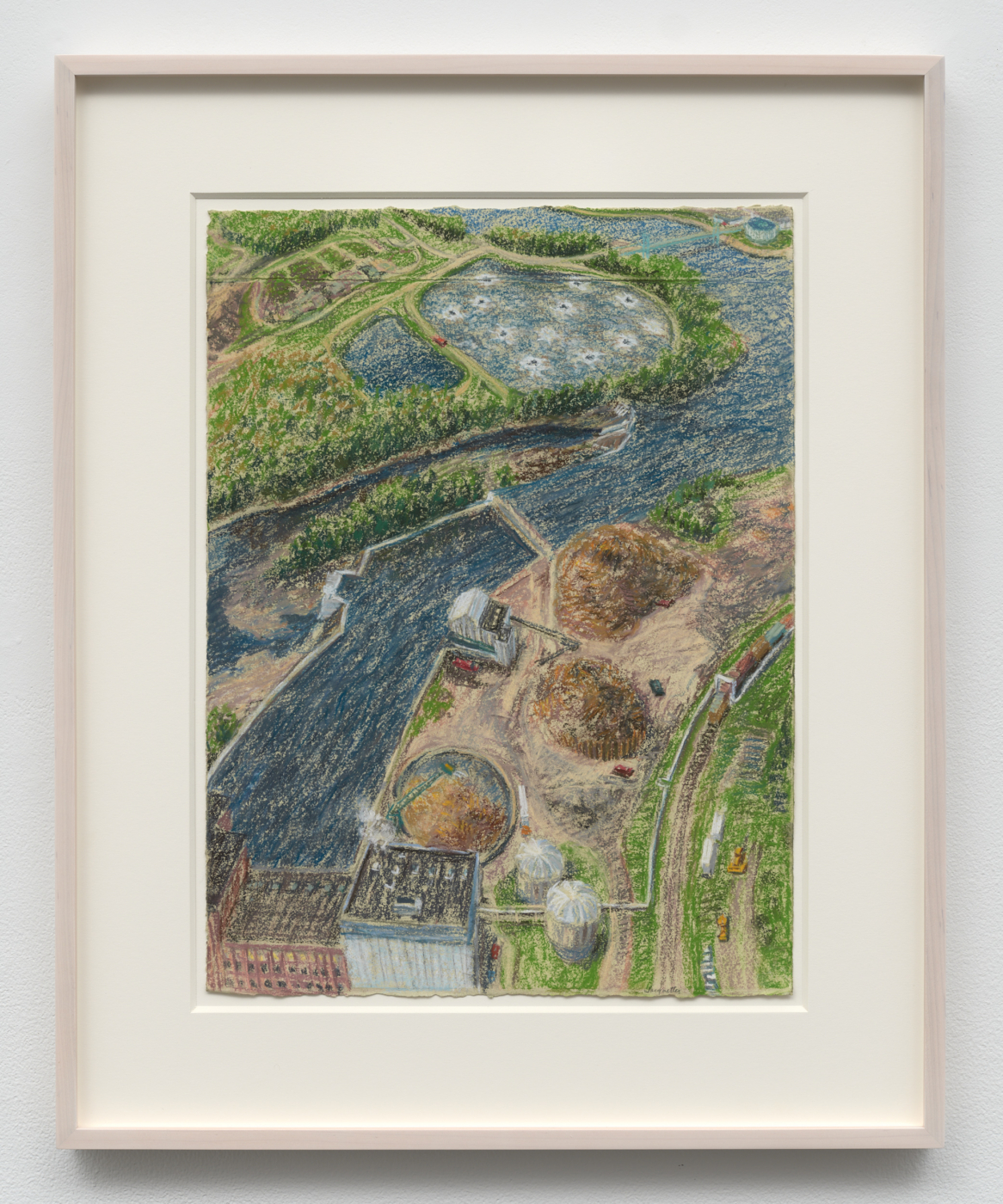 Madison Paper Co., 1988. Pastel on paper, 19 x 14⅛ in. (48.26 x 35.88 cm); 26¼ x 21⅜ in. (66.67 x 54.31 cm) framed
