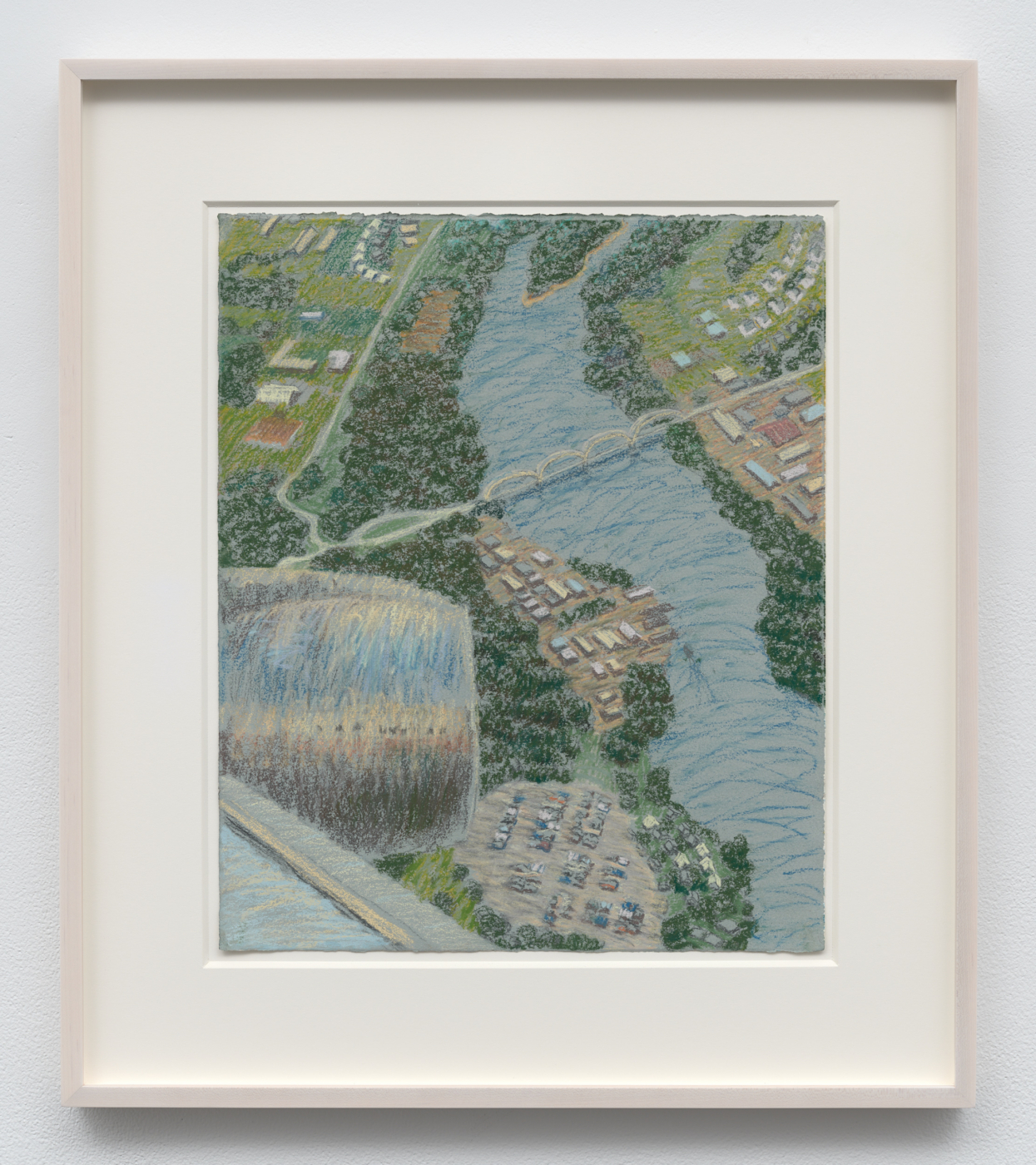 St Louis with Airplane Engine I, 1989. Pastel on paper, 17⅛ x 14⅛ in. (43.50 x 35.88 cm); 24⅜ x 21⅜ in. (61.93 x 54.31 cm) framed