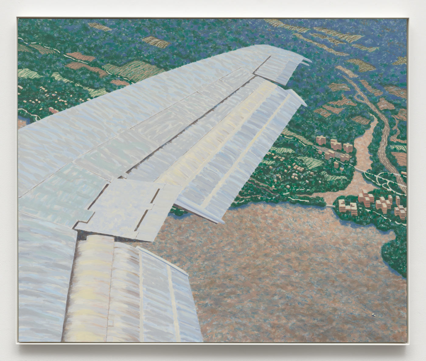 Wing Over Washington II, 1990. Oil on canvas, 66 x 79½ in. (167.64 x 201.93 cm); 67 3/8 x 80 3/4 in. (171.15 x 205.10 cm) framed