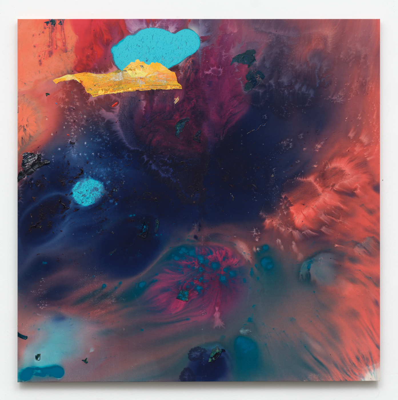 Peter Bradley, Round Midnight, 2026. Acrylic on canvas, 80 x 80 in. 
